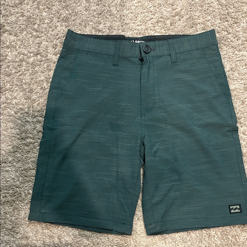 Billabong Men's Dark Teal Flat-Front Shorts